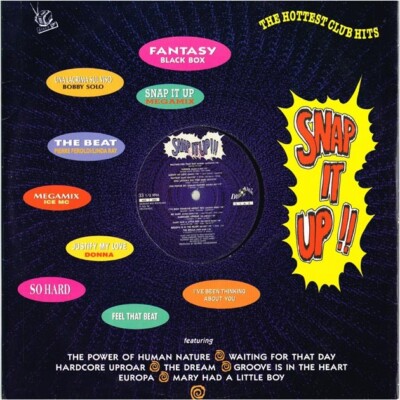 Snap It Up!! LP Mixed 1990 Black Box, George Matthews, Black Magic, Bobby Solo