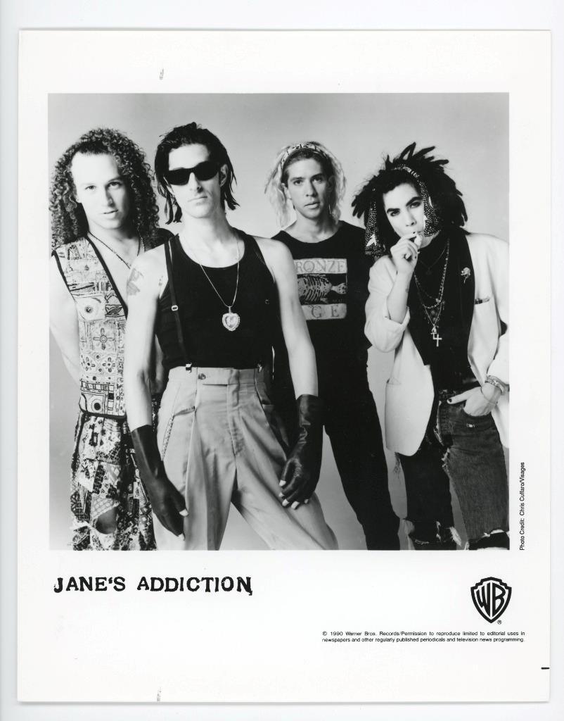 Jane's Addiction 1990 Warner Bros. Records Music Photo by Chris
