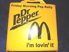 McDonalds Dr.Pepper I'm Lovin' It Stadium Seat Chushion Friday Morning Pep Rally