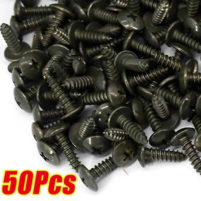 50Pcs Self-tapping Screws Car Metal Screw Fastener Clips Screw M5 Anti-rust Scre