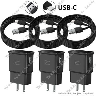 Adapter Fast Charger Type C With Android Phone Charging Cable For Samsung Galaxy