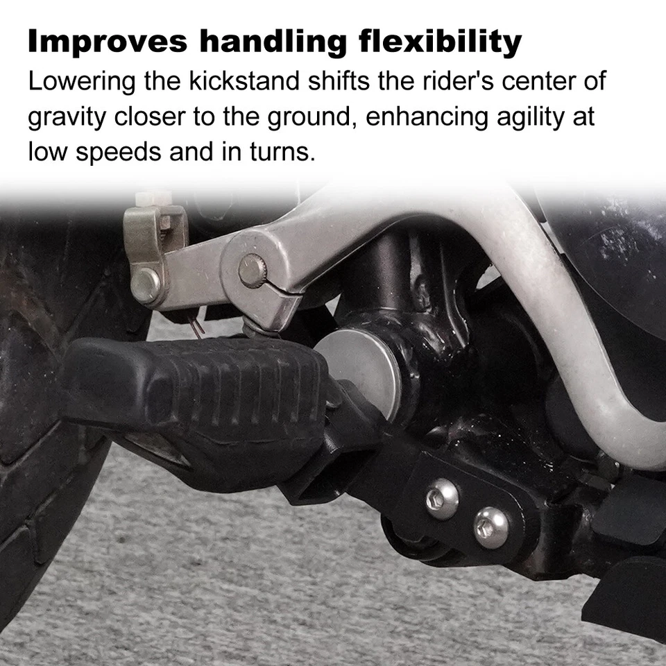 Kit de montaje de placa descendente estriberas Kawasaki KLR650 1987-2018 apto para mercado de accesorios Foto 3 de 4