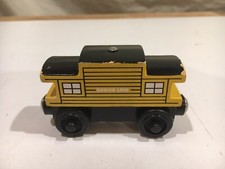 Wooden Yellow Sodor Line Caboose for Thomas and Friends Wooden Railway