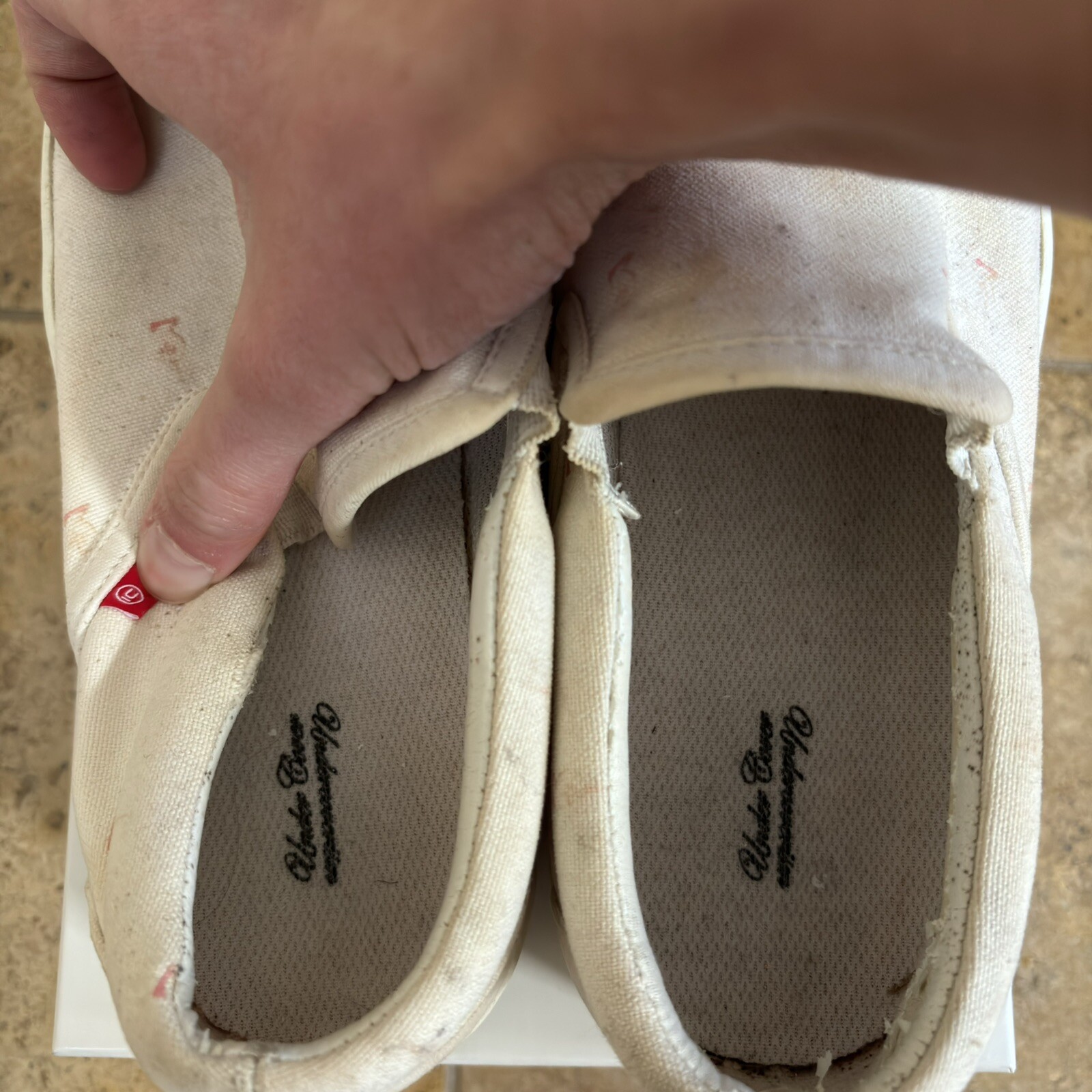 Undercover 2000s middle finger pattern canvas sli… - image 4