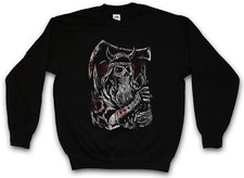 VIKING SKULL III SWEATSHIRT PULLOVER Runes Valhalla Odin Thor Norse Vikings