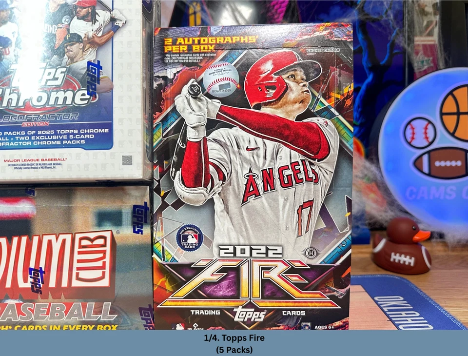 Miami Marlins Hobby Box BREAK 22-25 MLB 1/2 Stadium Club 1/4 Topps Fire - Image 2 of 4