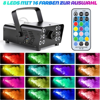 1000W Nebelmaschine Rauch Fernbedienung LED RGB Bühnenlicht Party Show DJ Disco