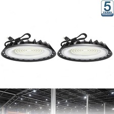 2 Pack 500W UFO Led High Bay Light Industrial Commercial Warehouse Garage Light