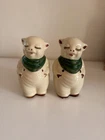 1940's  Shawnee Pottery, Smiley  Pig Salt & Pepper Shaker Set! 5"