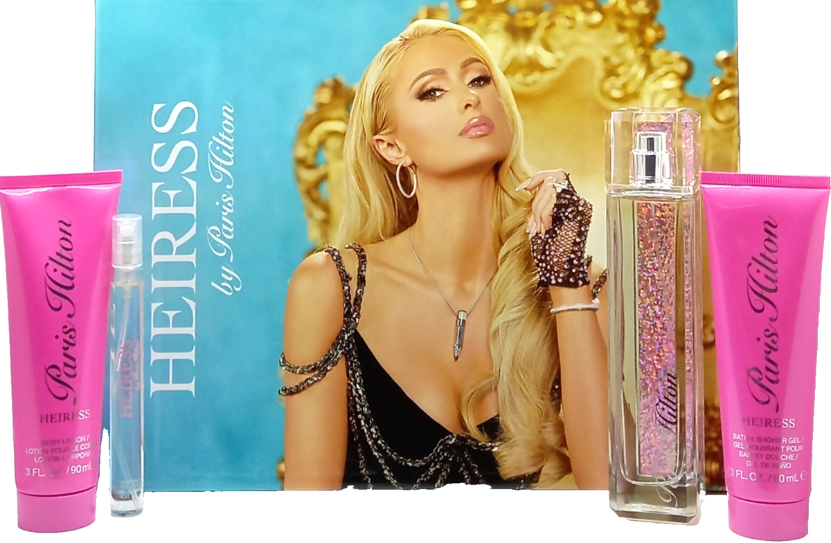 PARIS HILTON HEIRESS LIMITED EDITION 4 PCS GIFT SET WOMEN EDP 3.4