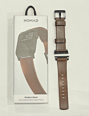 #ad #ad Nomad Modern Leather Watch Strap Band for Apple Watch 45mm 46mm 49mm READ $14.99