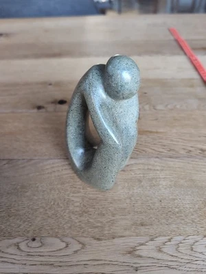 Stein Skulptur Deko Figur Mensch Denkend - Bild 1 von 4