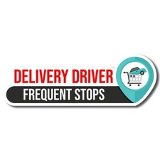 DELIVERY DRIVER  FREQUENT STOPS Decal, 8 in. X 3 in.