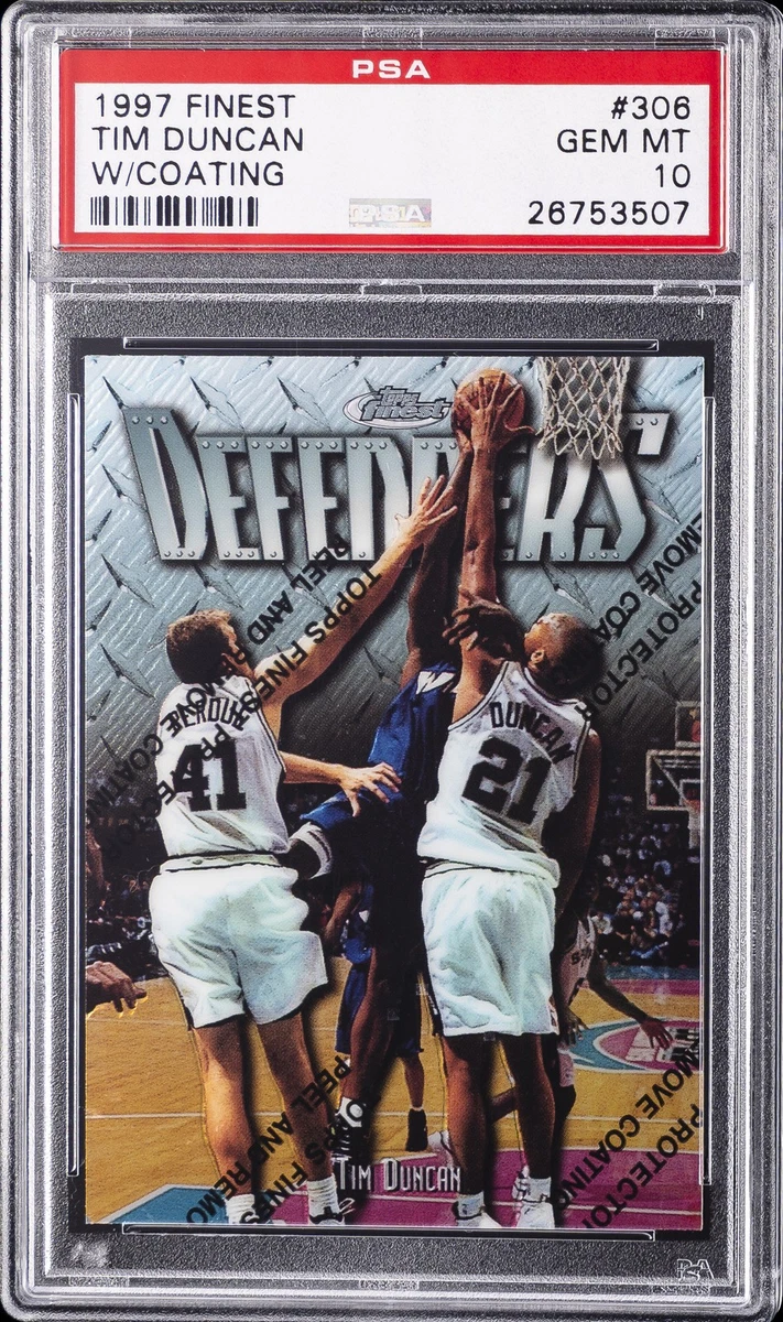 Tim Duncan Basketball Grade 10 Rookie Sports Trading Cards