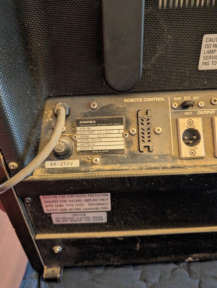 38cm 2tr AMPEX ATR-700 オープンリールデッキ Ampex ATR-700 Tape Recorder | Reel to Reel
