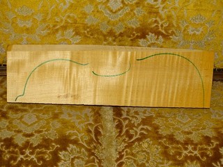 Tonewood tonewood great Bosnian flamed maple f violin flamed old violin back