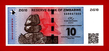 Zimbabwe 10 ZiG 2024 UNC NOTE - Wth QR CODE, Sign: John Mushayavanhu (Pick-110a)