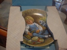 LITTLE BOY BLUE plate, mother goose series, RECO 1980 still new in box