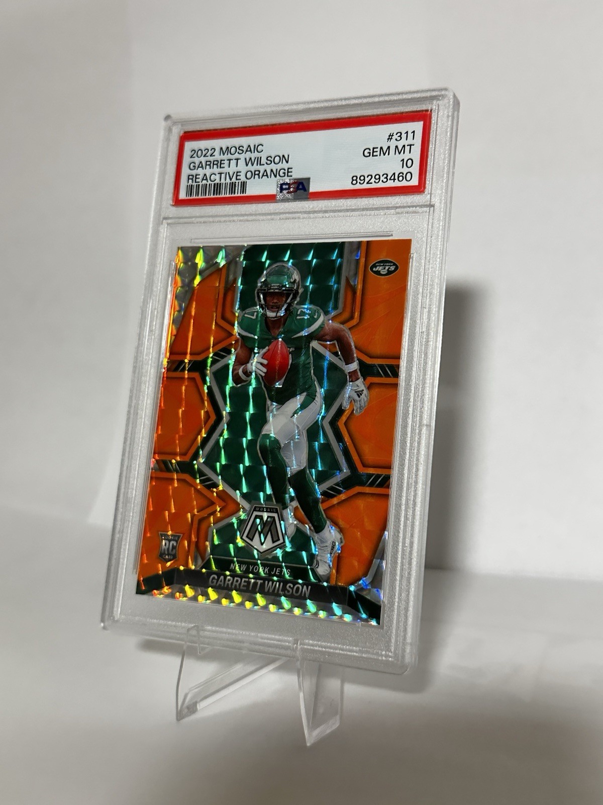 Garrett Wilson Panini Mosaic #311 Reactive Orange