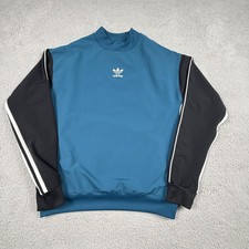 Adidas Sweatshirt Mens Small Blue Black Origi...