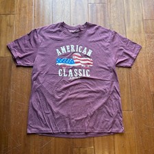 Ariat Men's Burgundy Heather "American Classic" Farm Truck T-Shirt XL