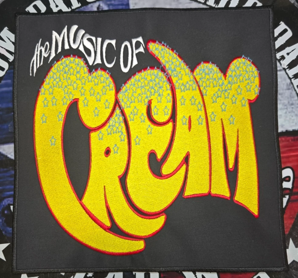 LARGE EMBROIDERED CREAM BACK PATCH (Please Read Ad)