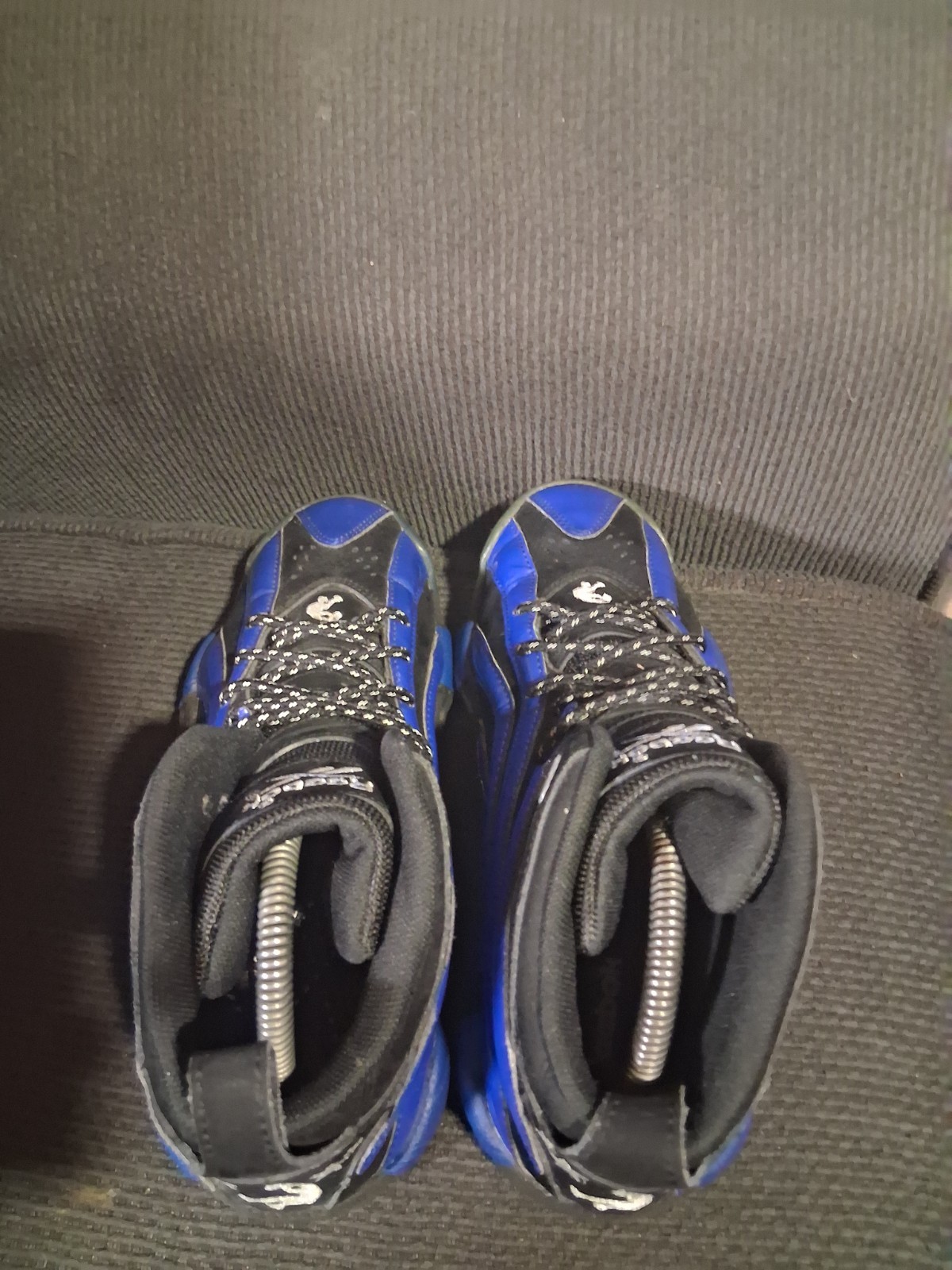 Reebok Shoes Mens 6 Womens 7.5 Shaqnosis OG Black Blue Shaq Attaq Sneakers thumbnail 5