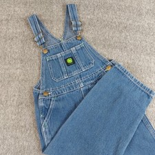 John Deere Bib Overalls Denim Boys Size 4T Farmer Boy