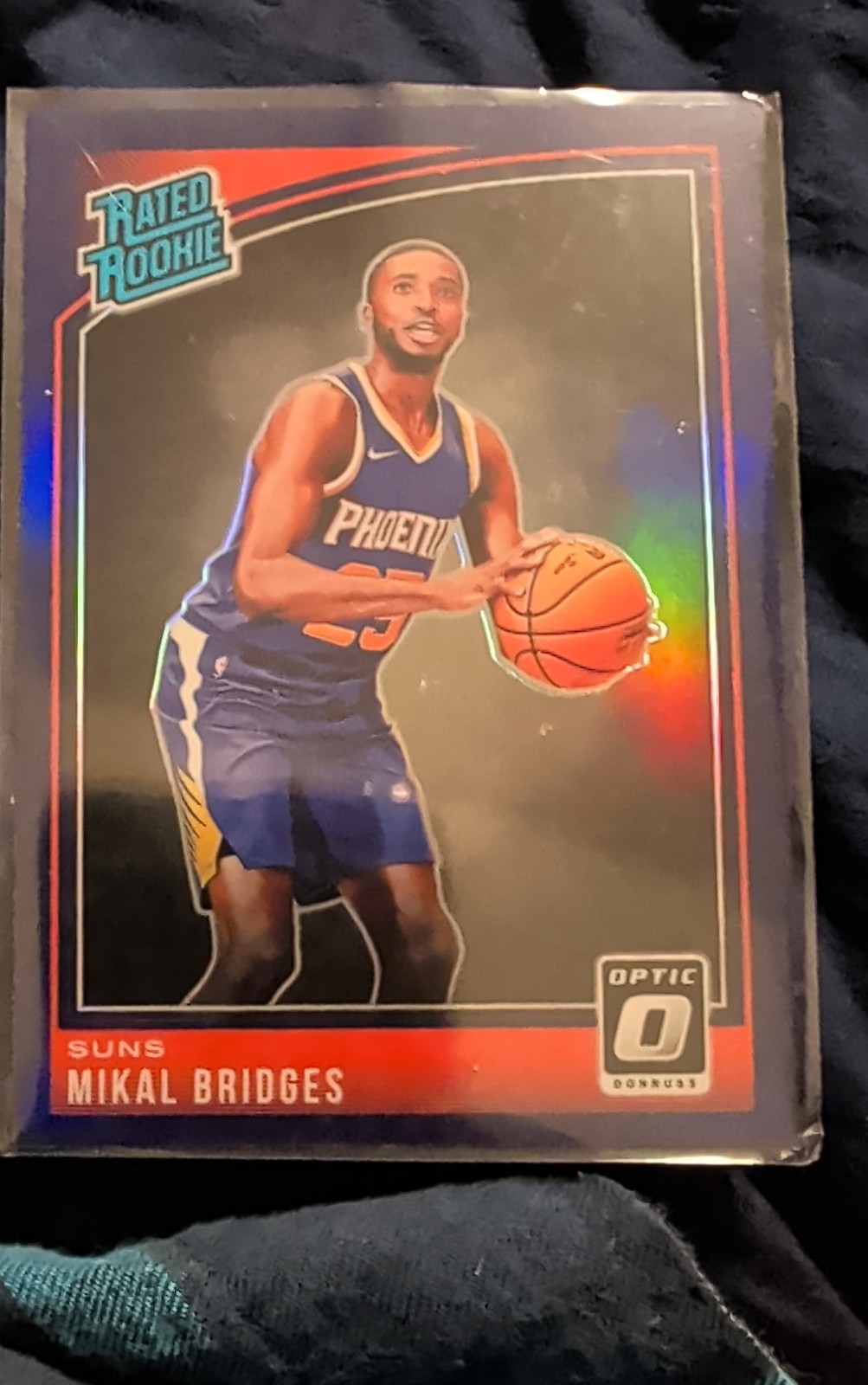2018-19 Panini Donruss Optic - Rated Rookie Mikal Bridges #200 Purple Prizm (RC)