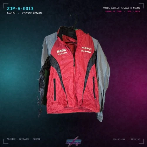 Motul Autech Nissan NISMO Super GT Team Windbreaker Jacket Red Grey Men's XS video thumbnail
