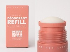 No Tox Life  Solidsilk  Deodorant Refill Desert Rose  Citrus -New  Sealed