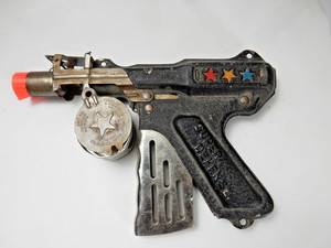 Vintage TOY Gun Super Defense Cap Toy Gun, ALL Metal, Made in USA