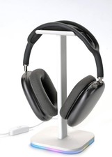 Universal Headphone Stand Aluminum Alloy Desk Headset Holder for Gaming RGB Ligt