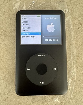 128GB SSD化 動作確認済 iPod classic 第6世代 シルバー Apple iPod Classic 6th Gen 128GB SSD Upgrade Clean / Fully Tested