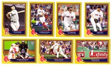 2018 Topps Big League Gold Parallel - BOSTON RED SOX Team Set 