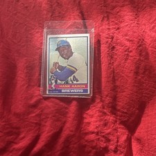 Topps 1976 Hank Aaron Base Set #550 Milwaukee Brewers Baseball Card