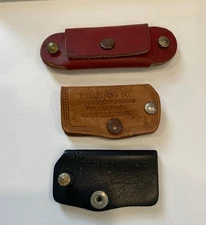 Vintage Leather Key Holder Lot Advertising Nashville TN Bunch Cadillac E.T. Lowe