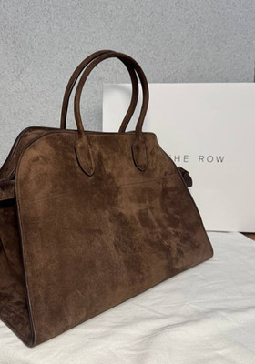 The Row Margaux 15 Shoulder Bag in Mocha
