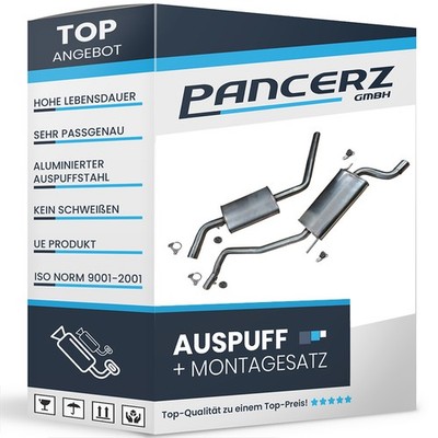 AUSTENITISCHER EDELSTAHL Auspuff für VW T4 1.9 2.0 2.4 D 2.5 LWB 1990-1995