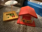 Vintage Playmobil Sandbox And Playhouse
