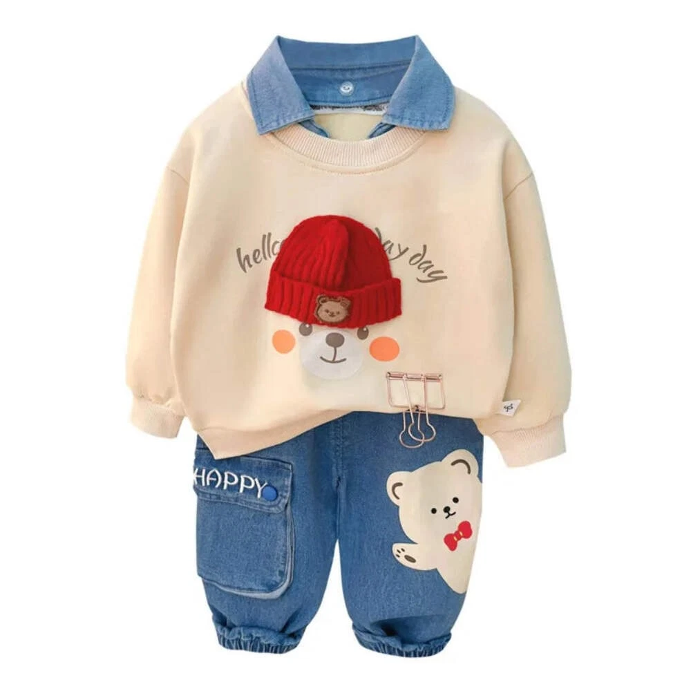 New Spring Autumn Baby Girl Clothes Suit Boys Outfits Children Fashion T-Shirt P
Opens in a new wind