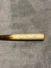Kiko Romero Game Used Cracked Broken Baseball Bat New York Yankees