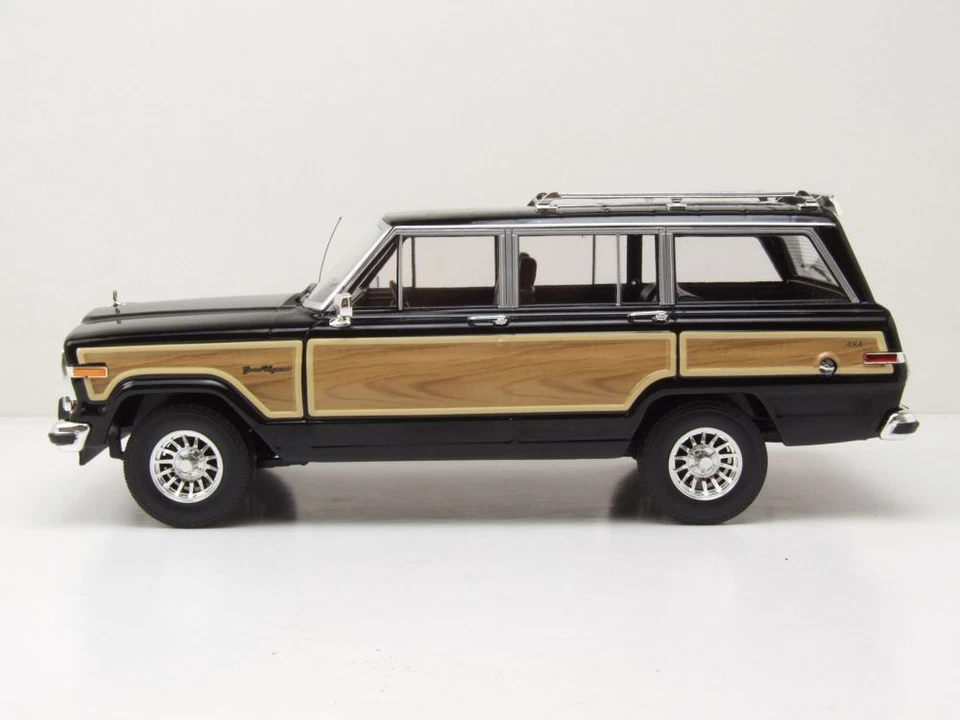 Jeep Grand Wagoneer 1989 Noir Maquette de Voiture 1:18 KK Scale - Photo 3/4