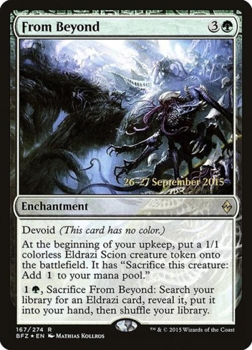 From Beyond -Foil Light Play MTG Promos: Prerelease Cards