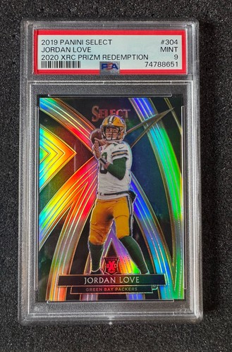 Jordan Love #304 2019 Panini Select 2020 Xrc Prizm Redemption card
