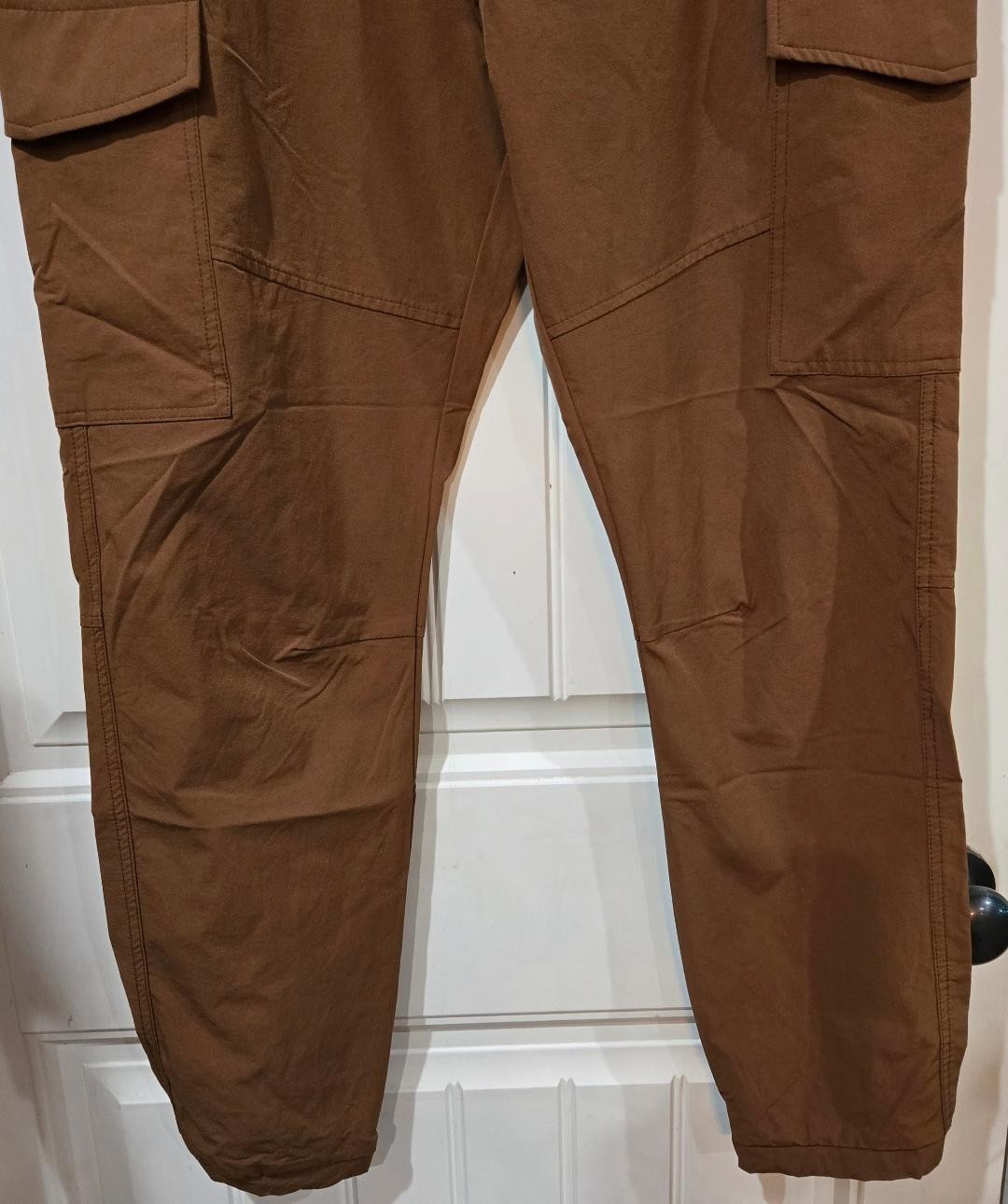 Nick Danger Pants Mens 34 x 30 Brown Cargo Joggers  Stretch Hiking Outdoor