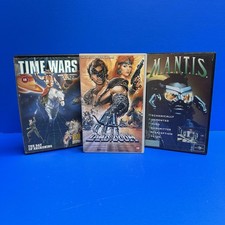 Big Box Ex-Rental VHS Tape Bundle Time Wars Land Of Doom Mantis Cult Sci-Fi 18+