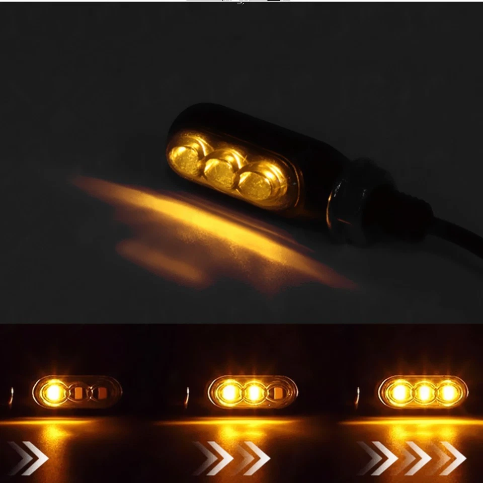 Универсальный мотоциклетный проточный светодиодный указатель поворота мигалка лампа поплавок - Изображение 3 из 4