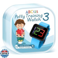 ABC123 Potty Training Watch 3 2023 Edition - Baby Reminder Water Resistant