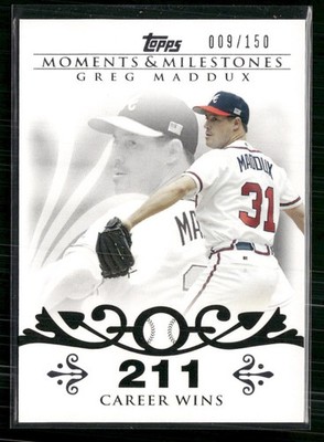 2008 Topps Moments & Milestones #8-211 Greg Maddux #/150